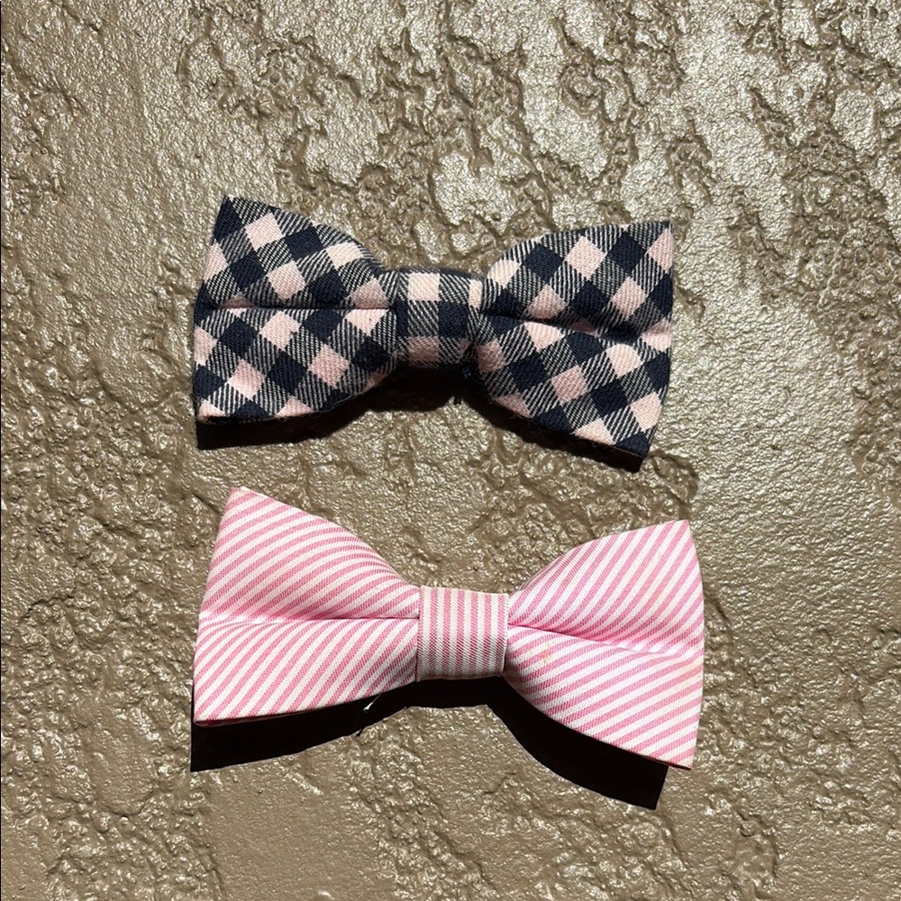 TWO clip on boys bow ties - Old Navy